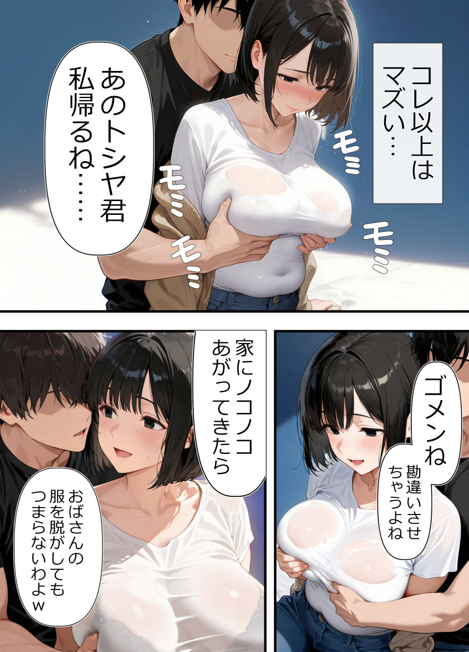 バイト先の人妻（39歳）をお持ち帰りして、 久しぶりのチンポに、本能ムキ出しで中出し懇願してきた（笑） 7枚目