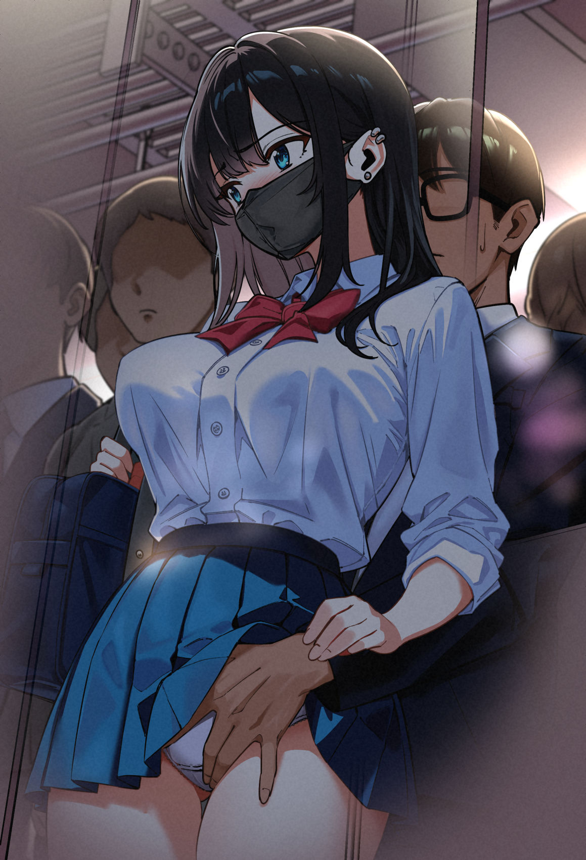 電車、女子〇生。 8枚目