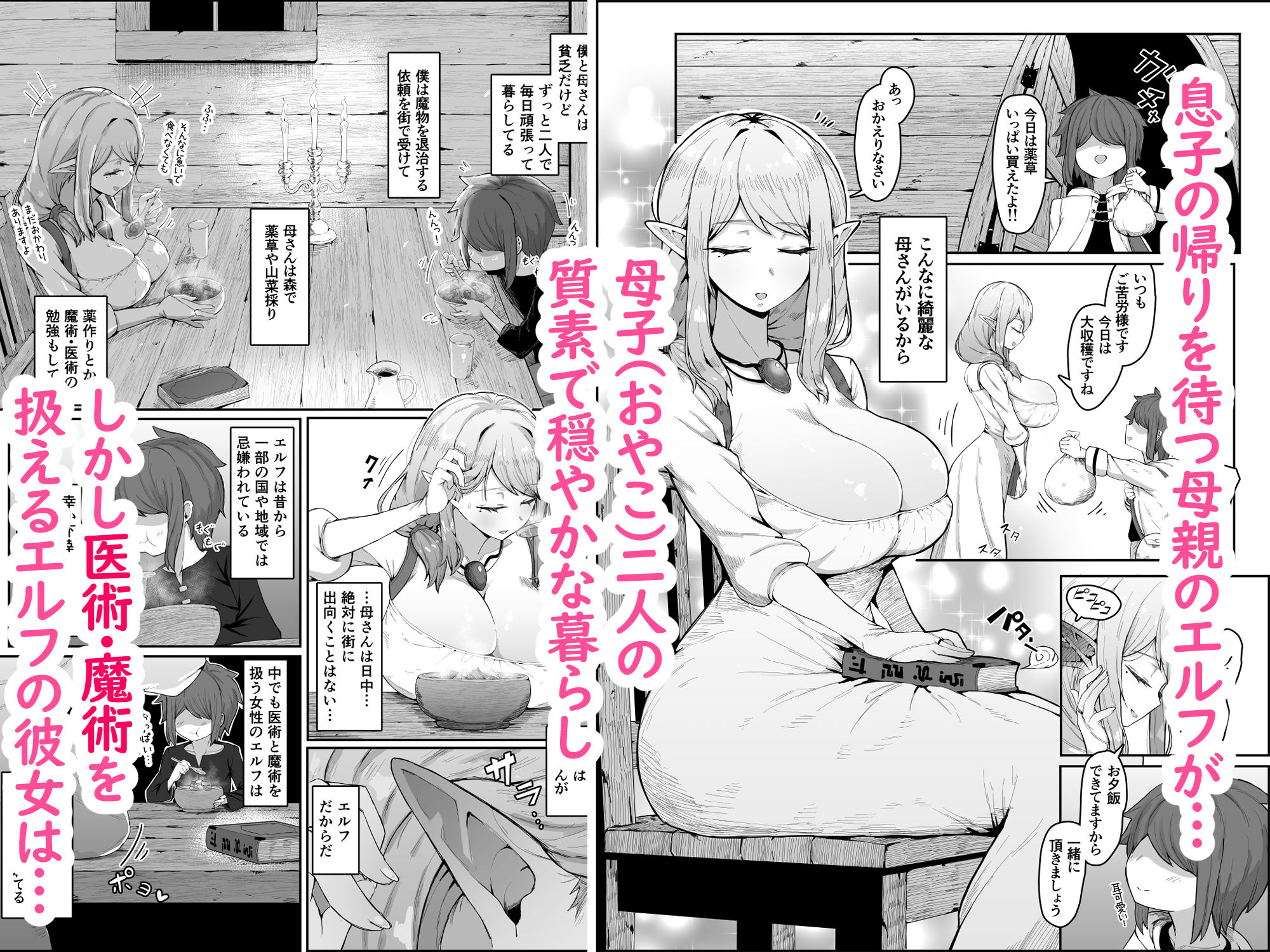 エルフの母と孕むまで 2枚目